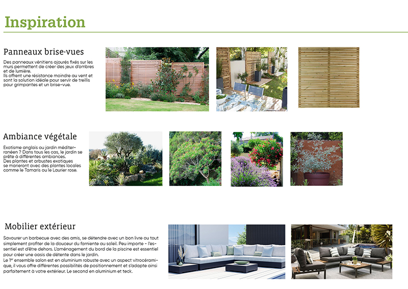 Aménagement jardin naturel autour de la piscine Projet d'aménagement de jardin méditerranéen