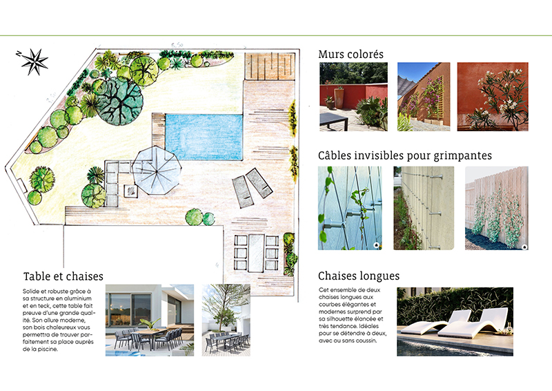 maison avec piscine11 Projet d'aménagement de jardin méditerranéen