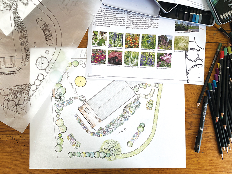 Un projet d'aménagement global du jardin ou un accompagnement