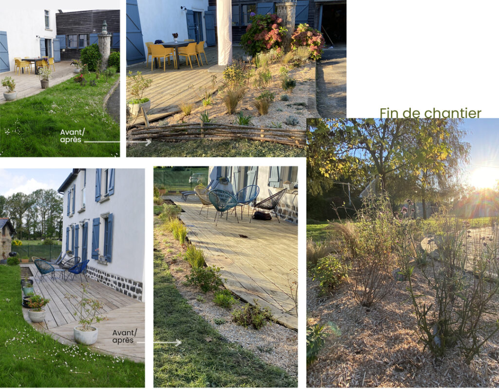 Jardin naturel à Gévézé. Ambiance méditerranéenne
