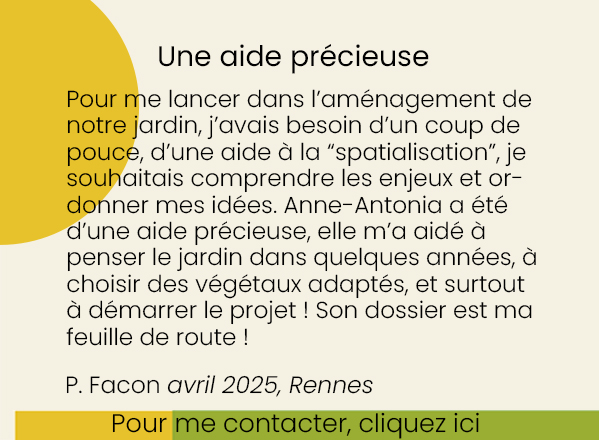 Aide à l'aménagement de jardin à Rennes